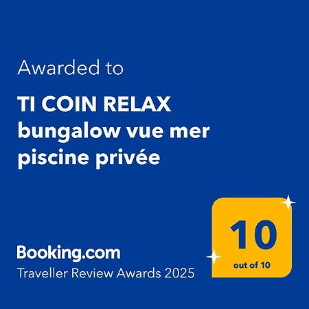 Ti Coin Relax Bungalow Vue Mer Piscine Privee Сен Франсоа Екстериор снимка
