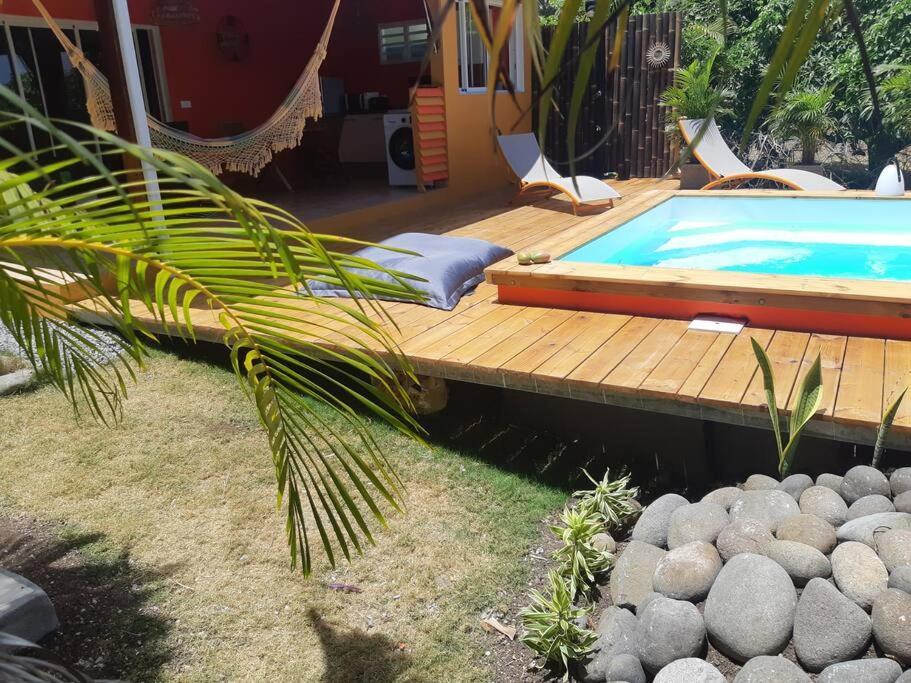Ti Coin Relax Bungalow Vue Mer Piscine Privee Сен Франсоа Екстериор снимка